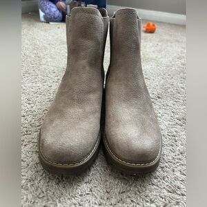 Chic Taupe Ankle Boots